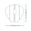 Placă protecție chilă 320×280 mm