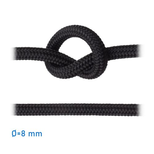 Frânghie negru 8 mm