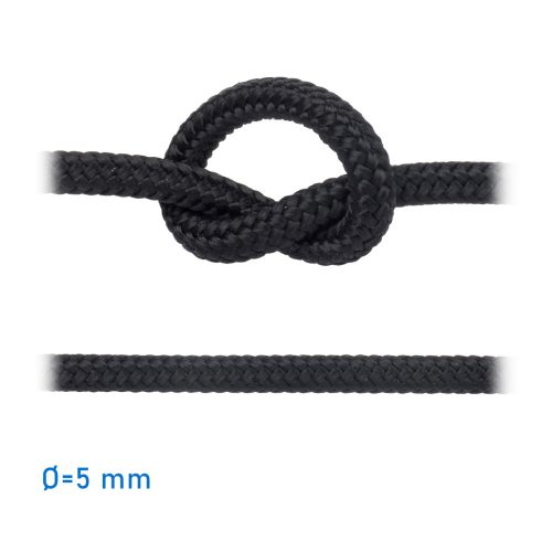 Frânghie negru 5 mm