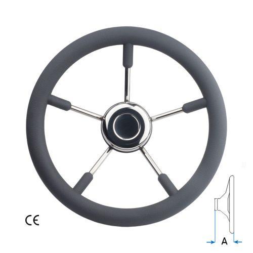 Timonă cu 5 spițe Gri Ø 350 mm