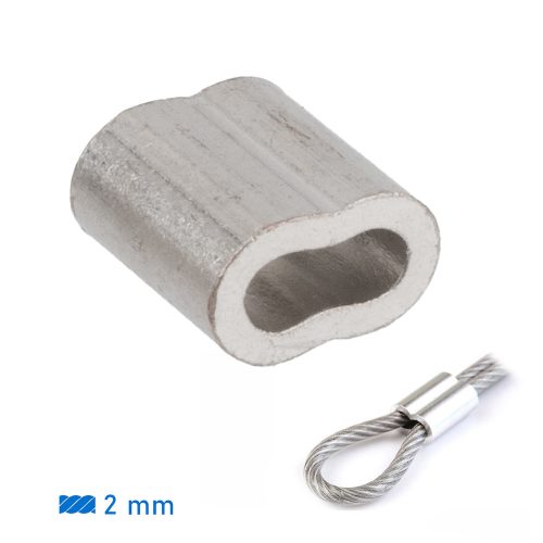 Bride pentru sertizat pentru cablu de sârmă de 2 mm