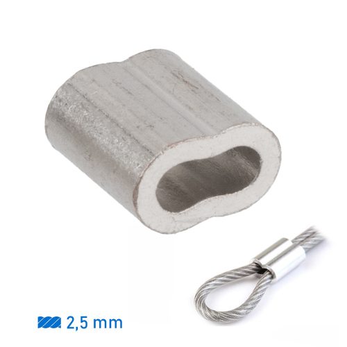 Bride pentru sertizat pentru cablu de sârmă de 2,5 mm
