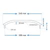 Balustradă metalică 300 mm