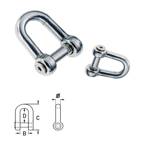 Cheiță ancoră inox 10 mm