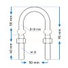 Ineu de remorcare M10 U 10x90 mm