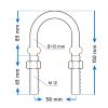 Inel de remorcare M12 U 12x150 mm