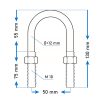 Inel de remorcare M10 U 12x130 mm