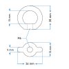 Piuliță inelară 6 mm