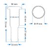 Scurgere inox Ø23 mm