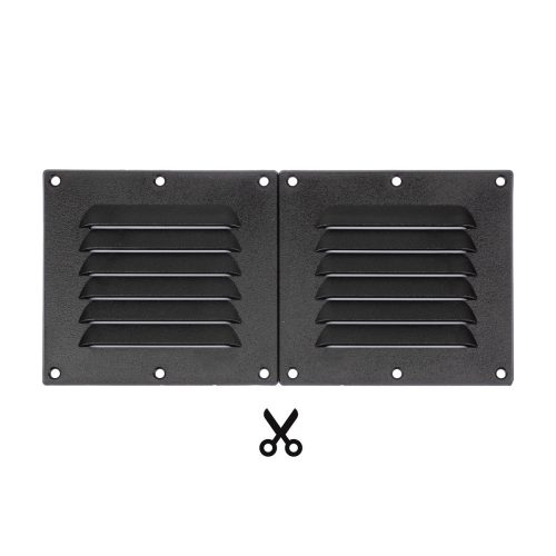 Grilă de ventilație divizibilă negru