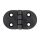 Balama plastic negru 70×40 mm