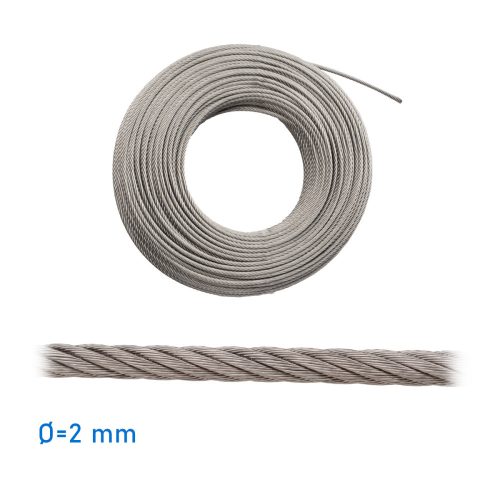 Cablu de sârmă 2 mm inox