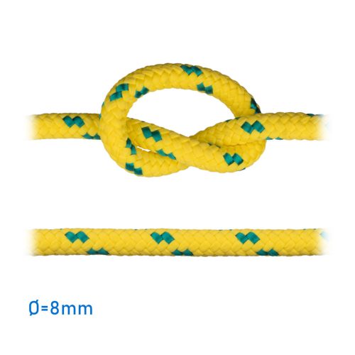 Frânghie 8 mm galben/verde
