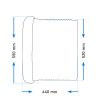 Indicator nivel combustibil Silver-Negru 240-33 Ohm