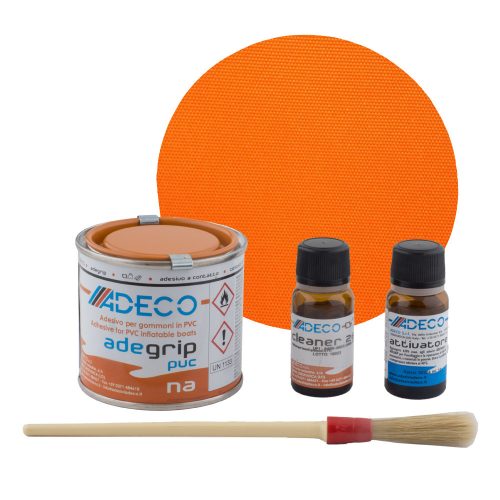 Kit de reparații bărci de cauciuc PVC 125 ml portocaliu