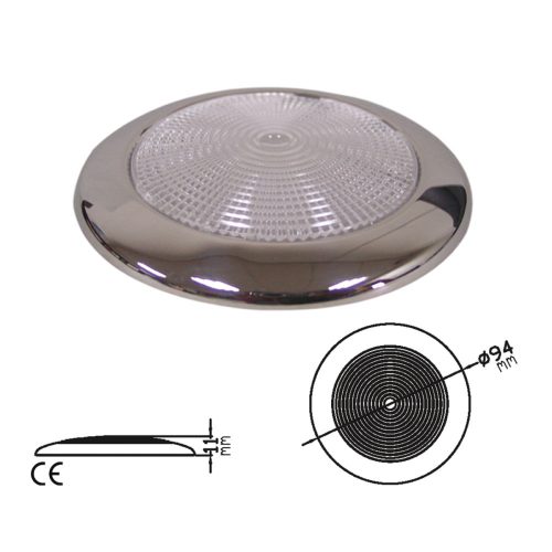 Iluminare Plafon cabină Inox 16 LED-uri