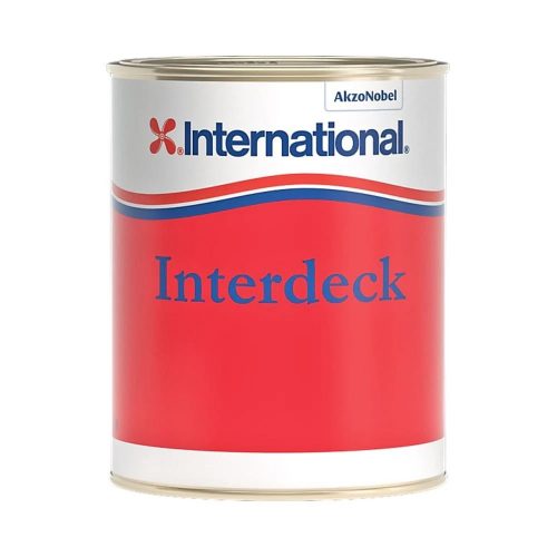 Vopsea antiderapantă pentru punte Interdeck 750 ml alb